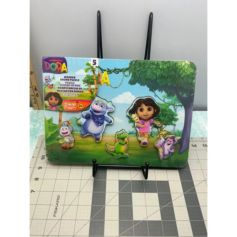 Nickelodeon Dora the Explorer Wooden Sound Puzzle 5 Piece Toddler Toy 6073216